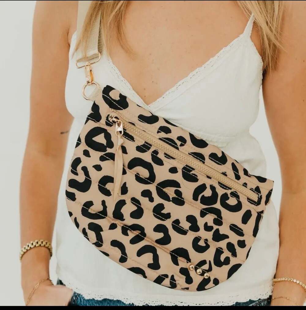 New Leopard Jolie Puffer Belt Bag - Quilted Convertible Bum Bag